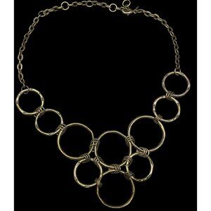 Premier Designs Madrid Brutalist Open Ring Bib Necklace